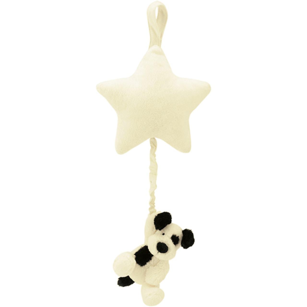 Image of Bashful Black & Cream Puppy Musical Pull variant 2