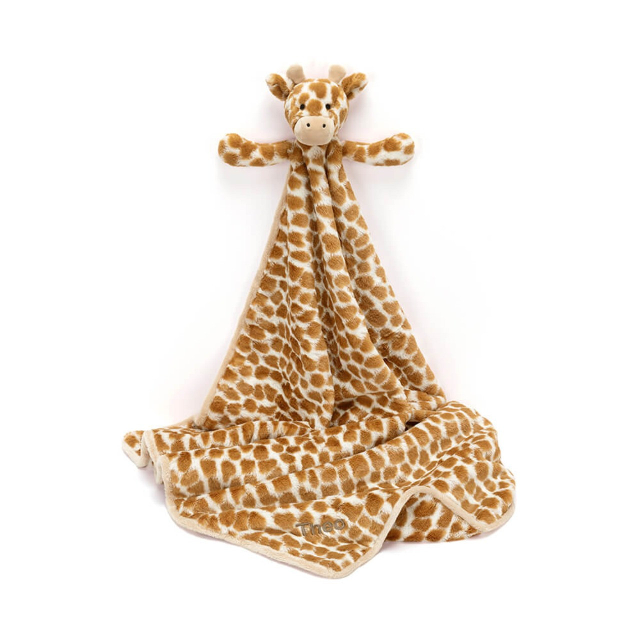 Image of Personalized Bashful Giraffe Blankie variant 1