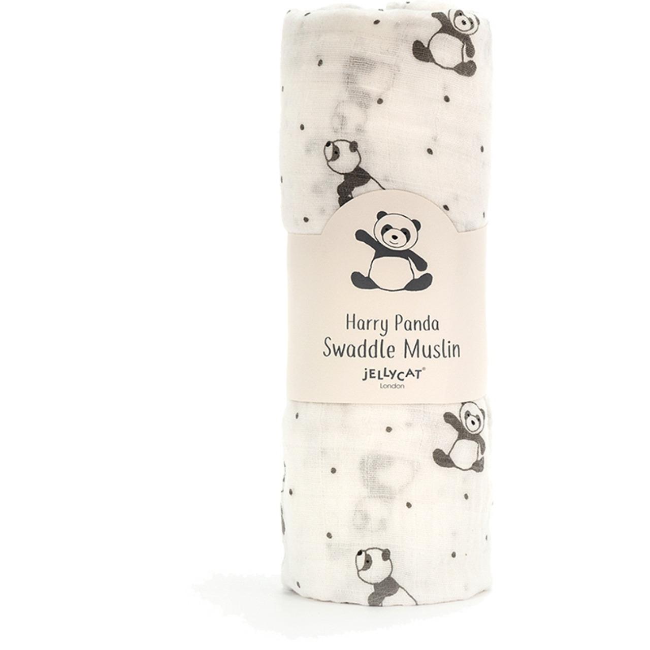 Harry Panda Swaddle Muslin
