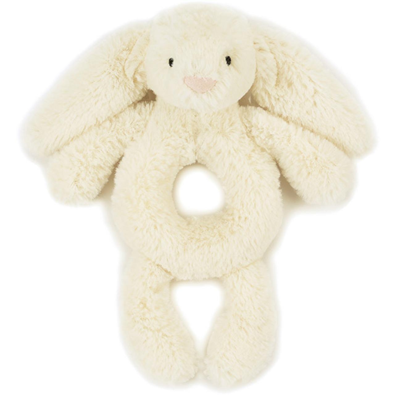 Image of Bashful Cream Bunny Grabber Rattle variant 1