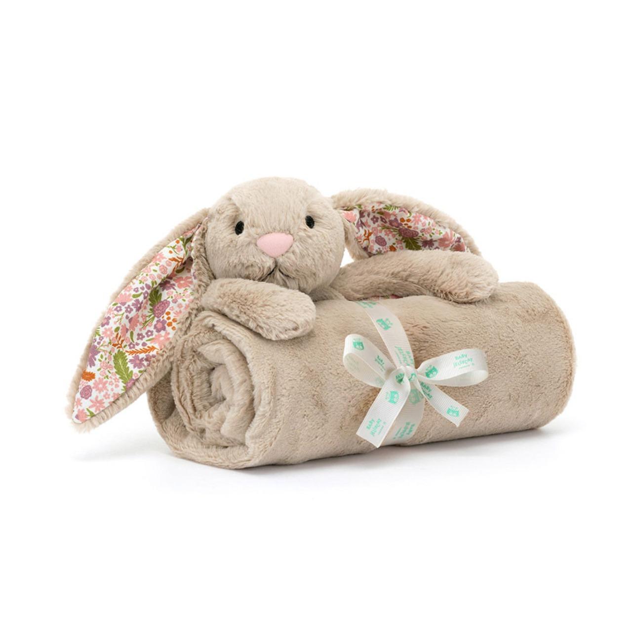 Image of Blossom Beige Bunny 'Petal' Blankie variant 1