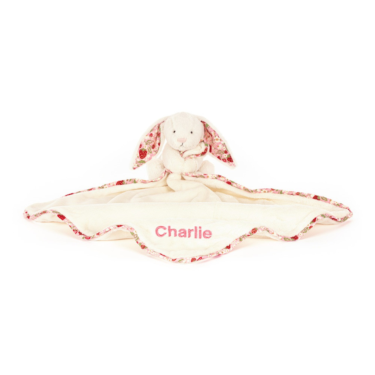 Image of Personalized Blossom Cream Bunny 'Berry' Soother variant 1