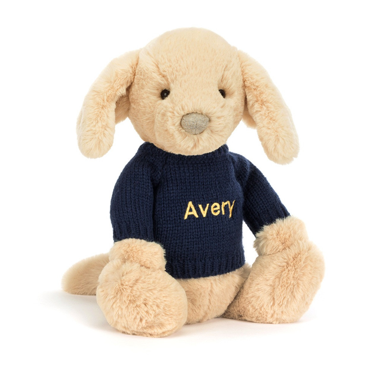Image of Bashful Luxe Puppy Orlando With Personalized Navy Jumper variant 1