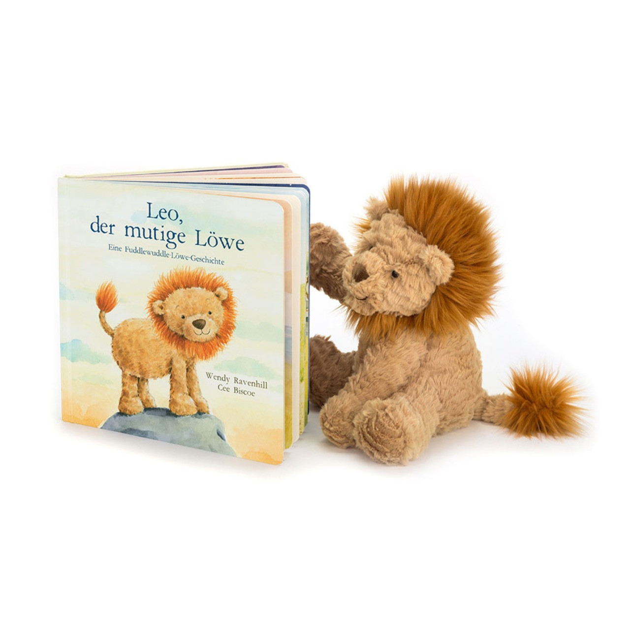 Image of Leo, Der Mutige Lowe Buch And Fuddlewuddle Lion Medium variant 1