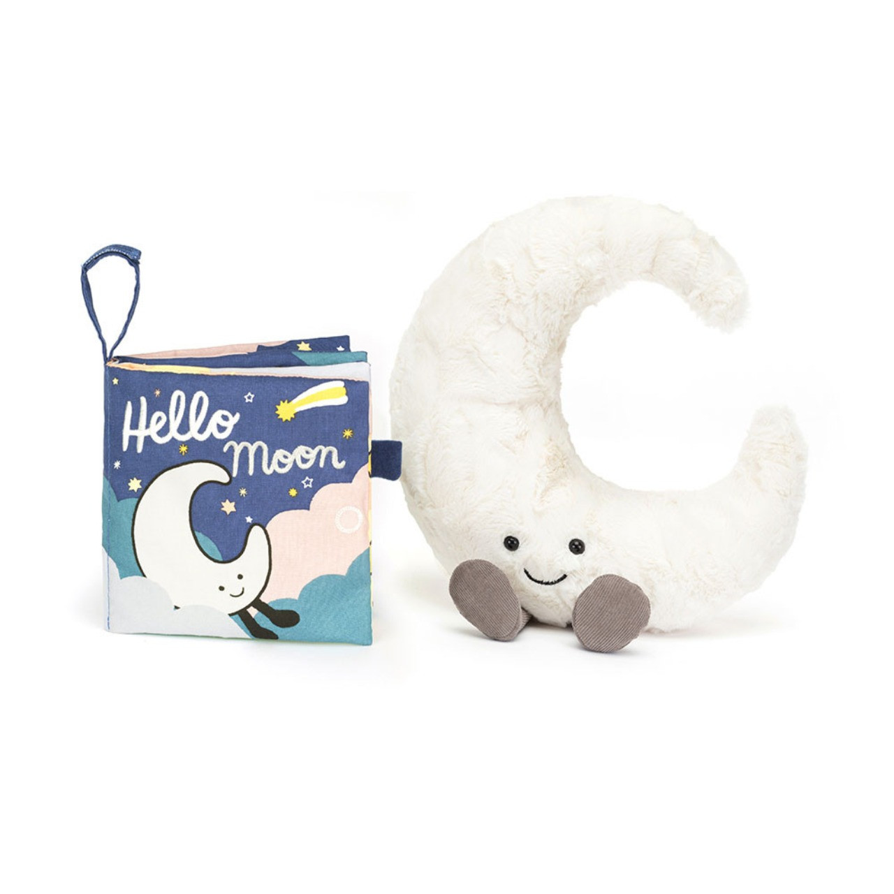 Image of Hello Moon Fabric Book & Amuseables Moon Medium variant 1