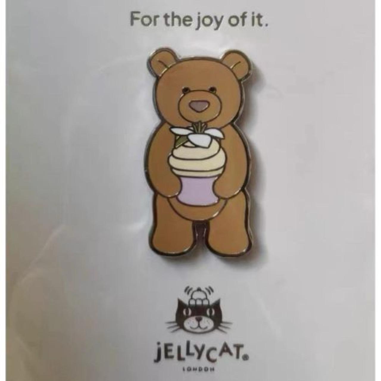 Bartholomew Bear Cupcake Pin