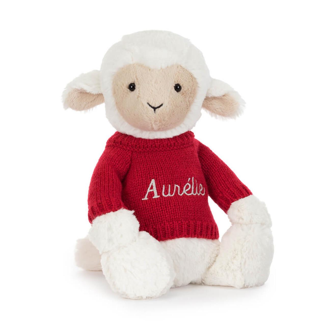 Image of Skipson Lamb with Personalised Red Jumper variant 1