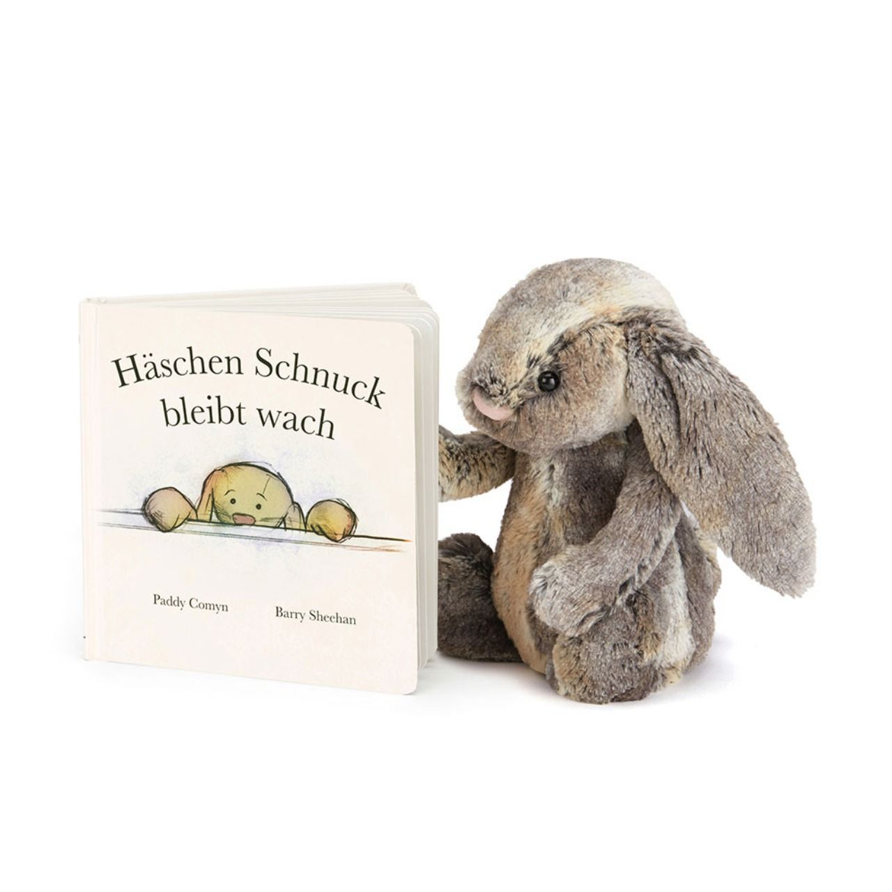 Haschen Schnuck Bleibt Wach Buch & Bashful Cottontail Bunny Medium - My ...