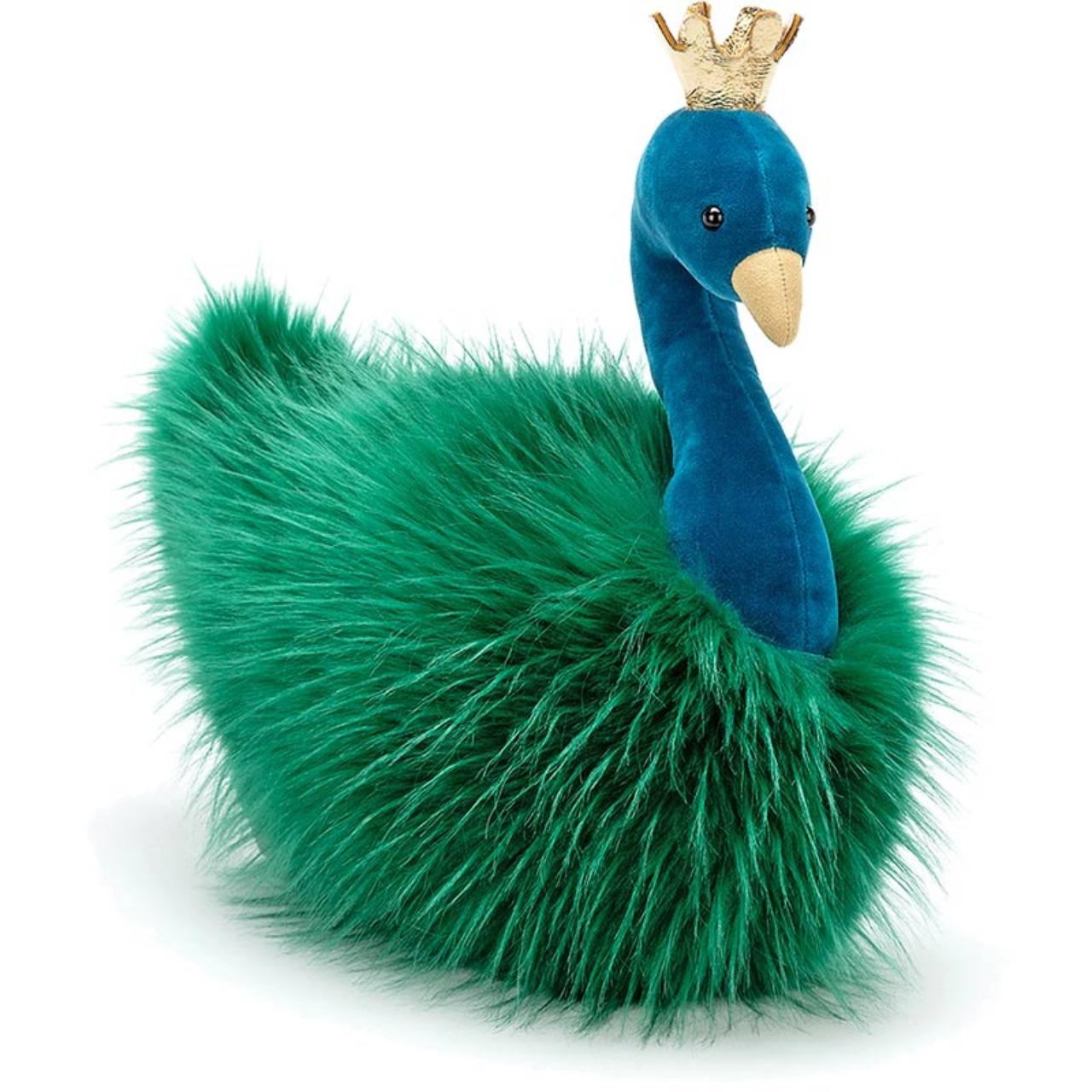 Image of Fancy Peacock Fluffy Cushion variant 1