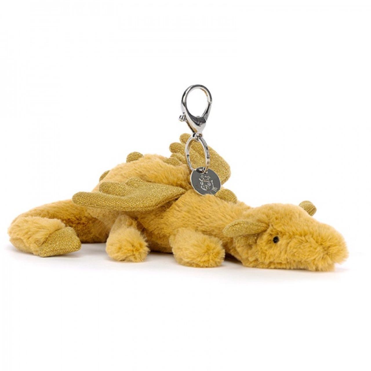 Golden Dragon Bag Charm
