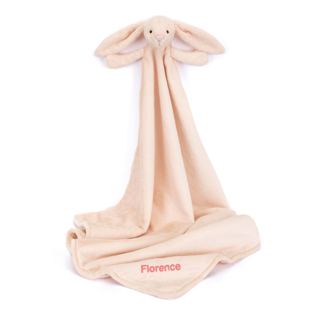 Image of Personalized Bashful Blush Bunny Blankie variant 1