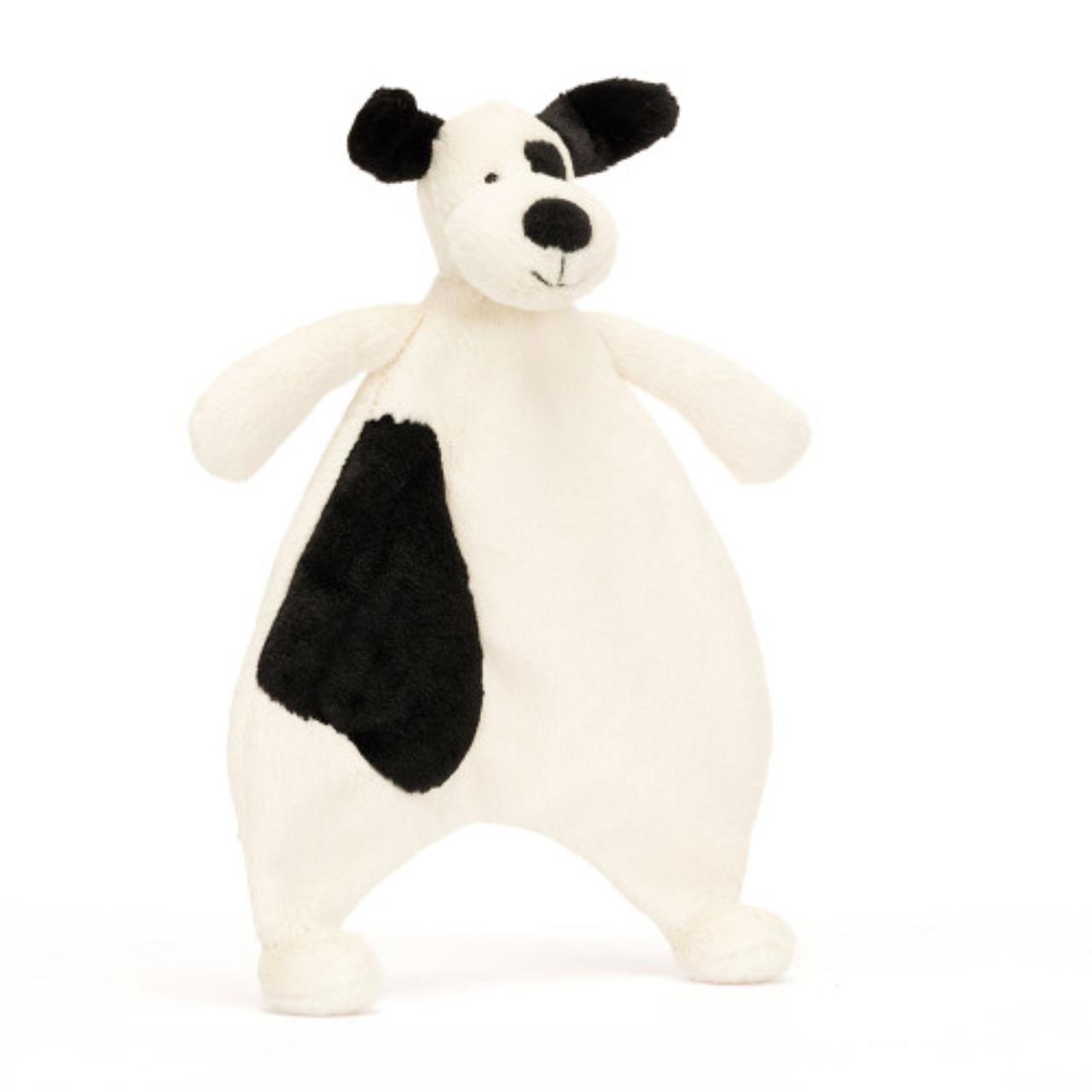Image of Bashful Black & Cream Puppy Comforter variant 1