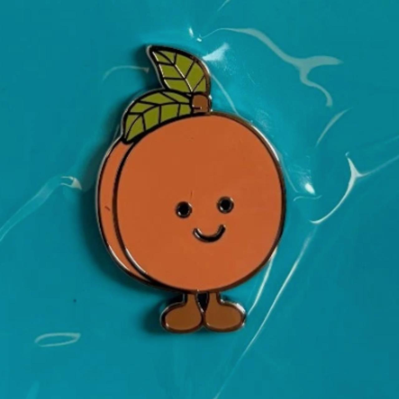 Peach Enamel Pin
