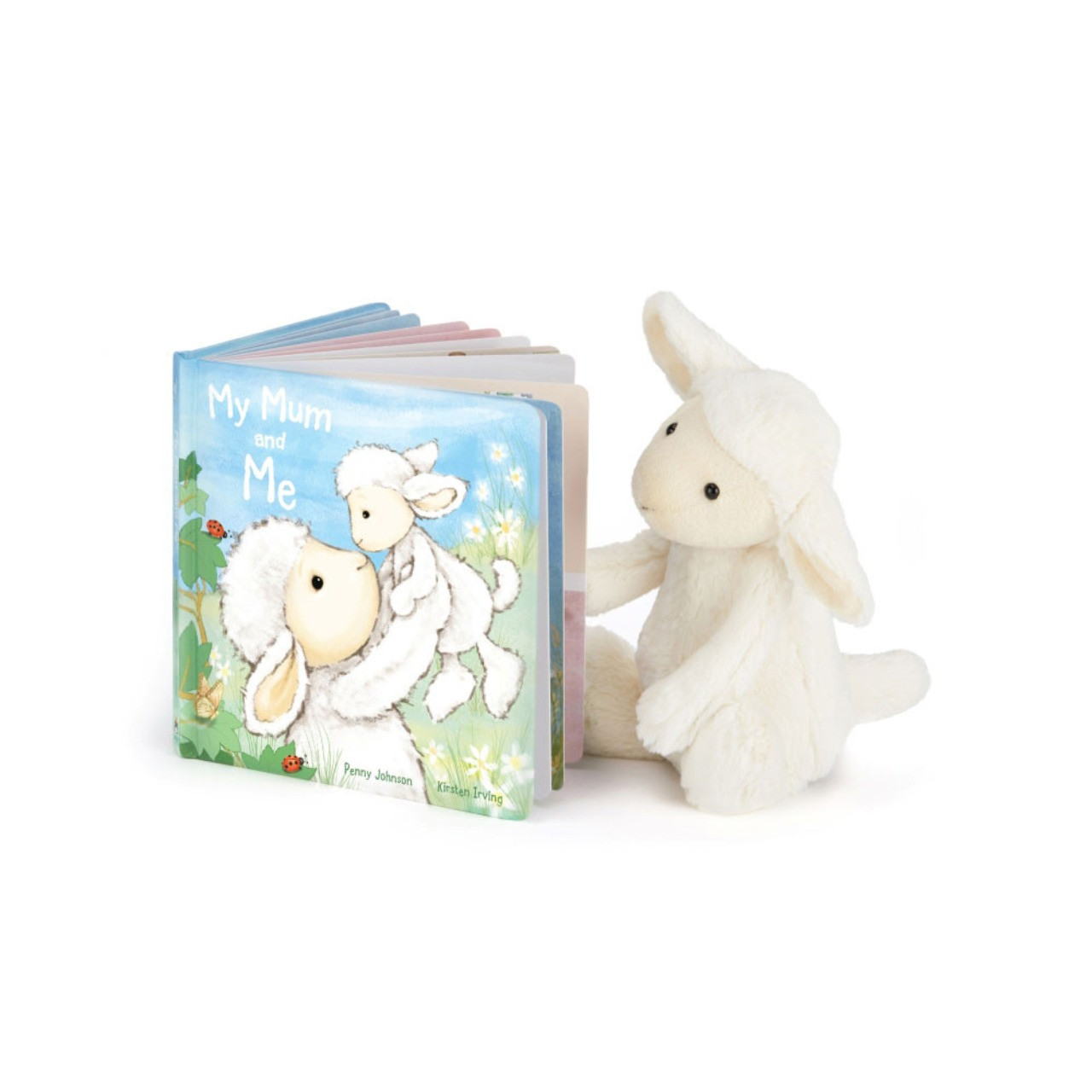 Image of My Mum and Me Book and Bashful Lamb Medium variant 1