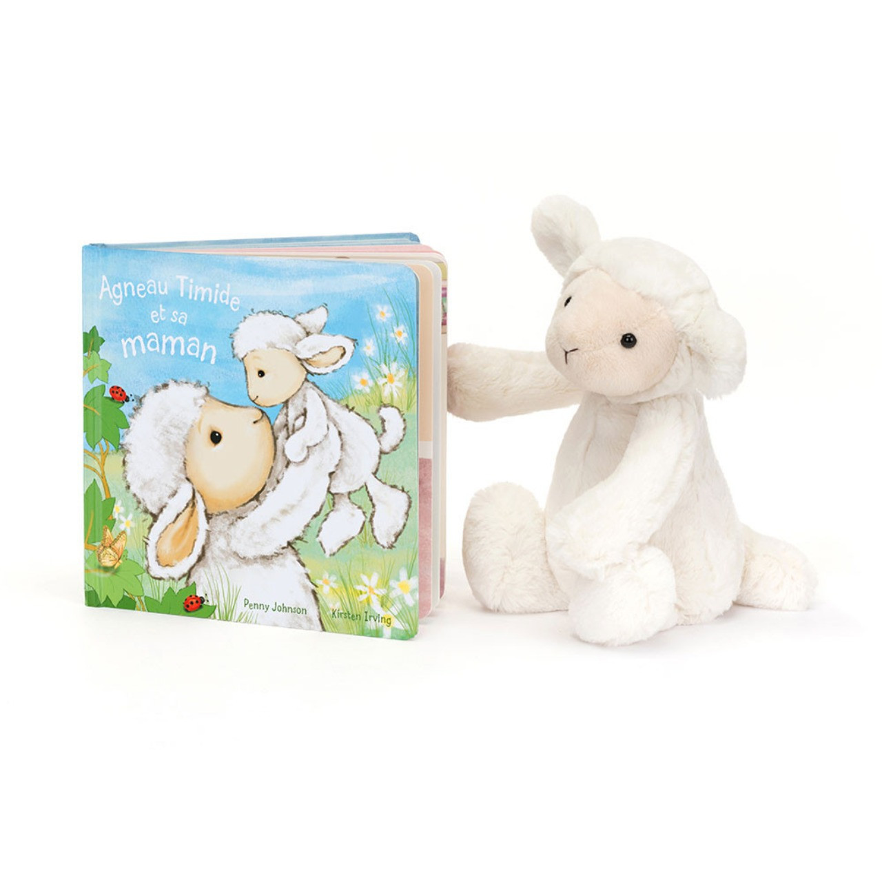 Image of Agneau Timide Et Sa Maman Livre and Bashful Lamb Medium variant 1