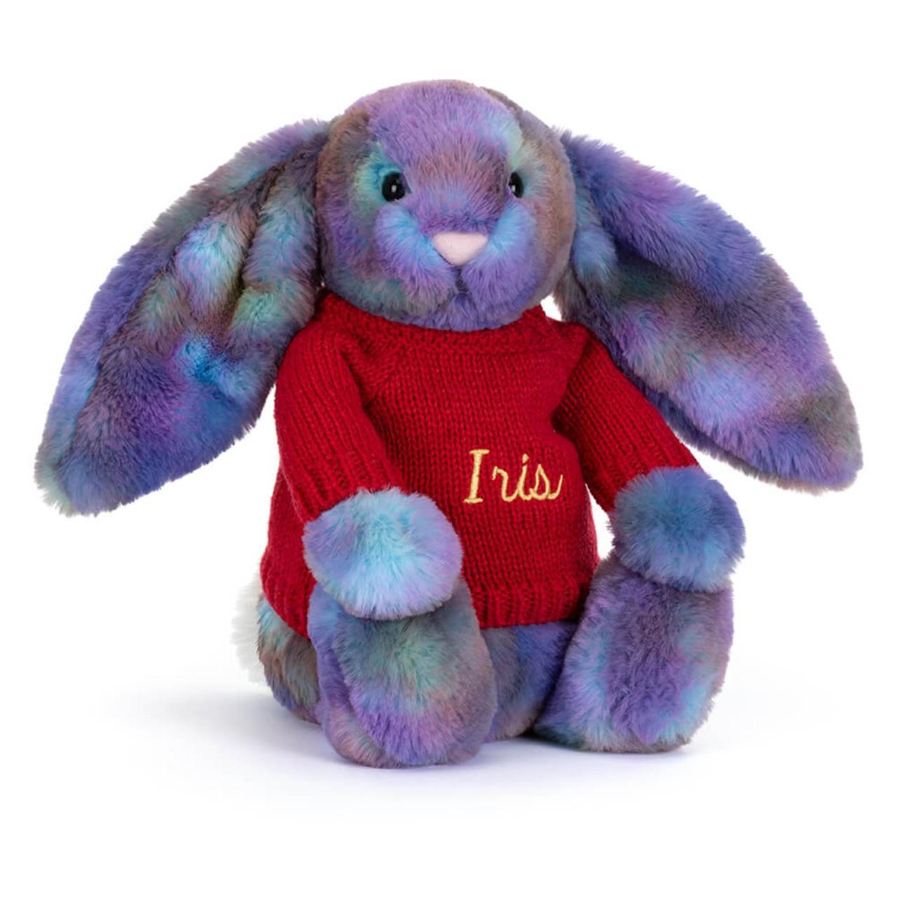 Image of Zodihop Luxe Bunny with Personalized Red Jumper variant 1