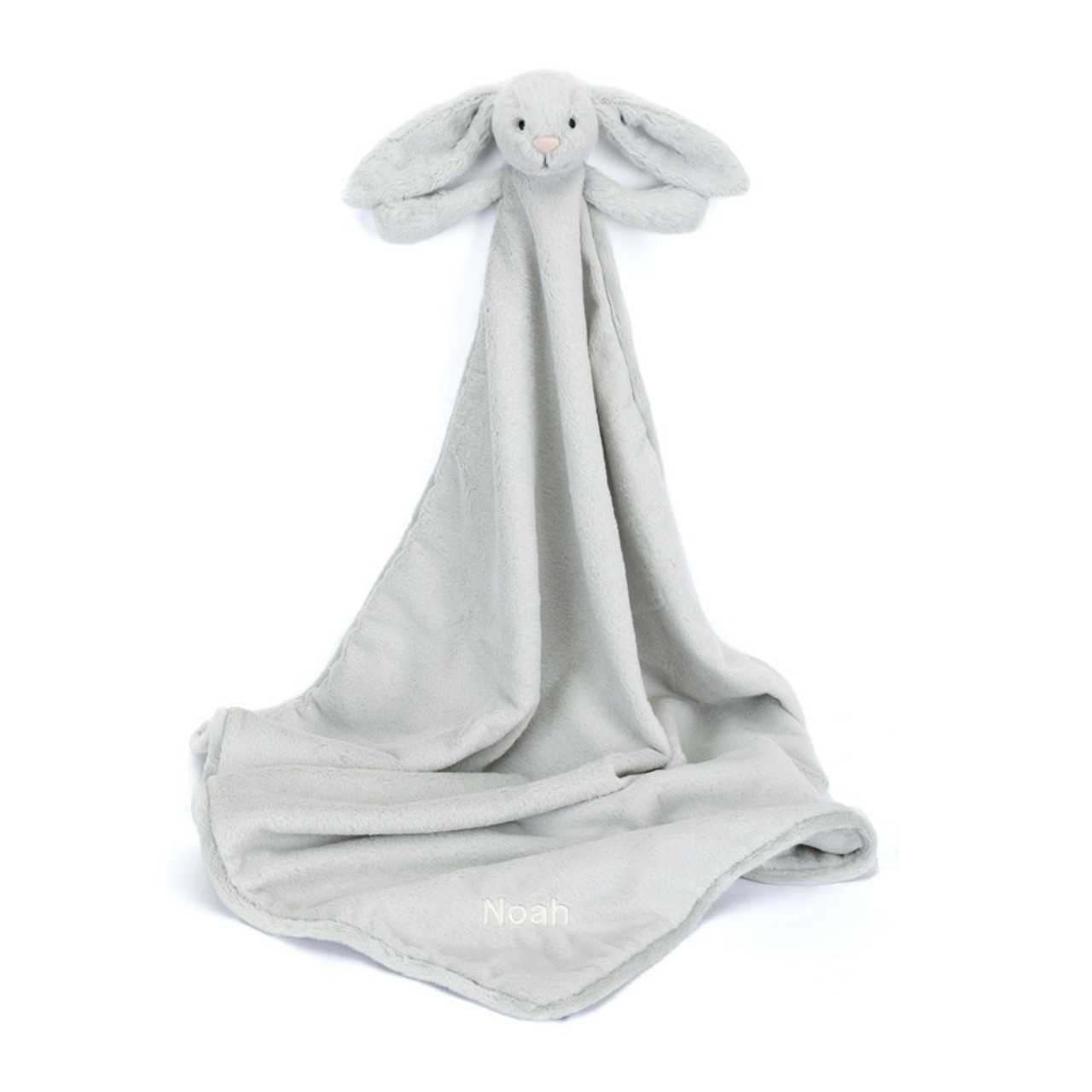 Image of Personalized Bashful Silver Bunny Blankie variant 1