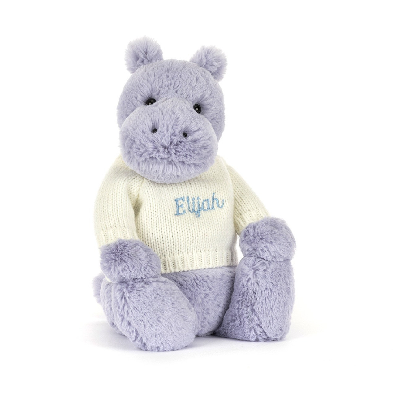 Image of Bashful Hippo With Personalized Cream Jumper variant 1