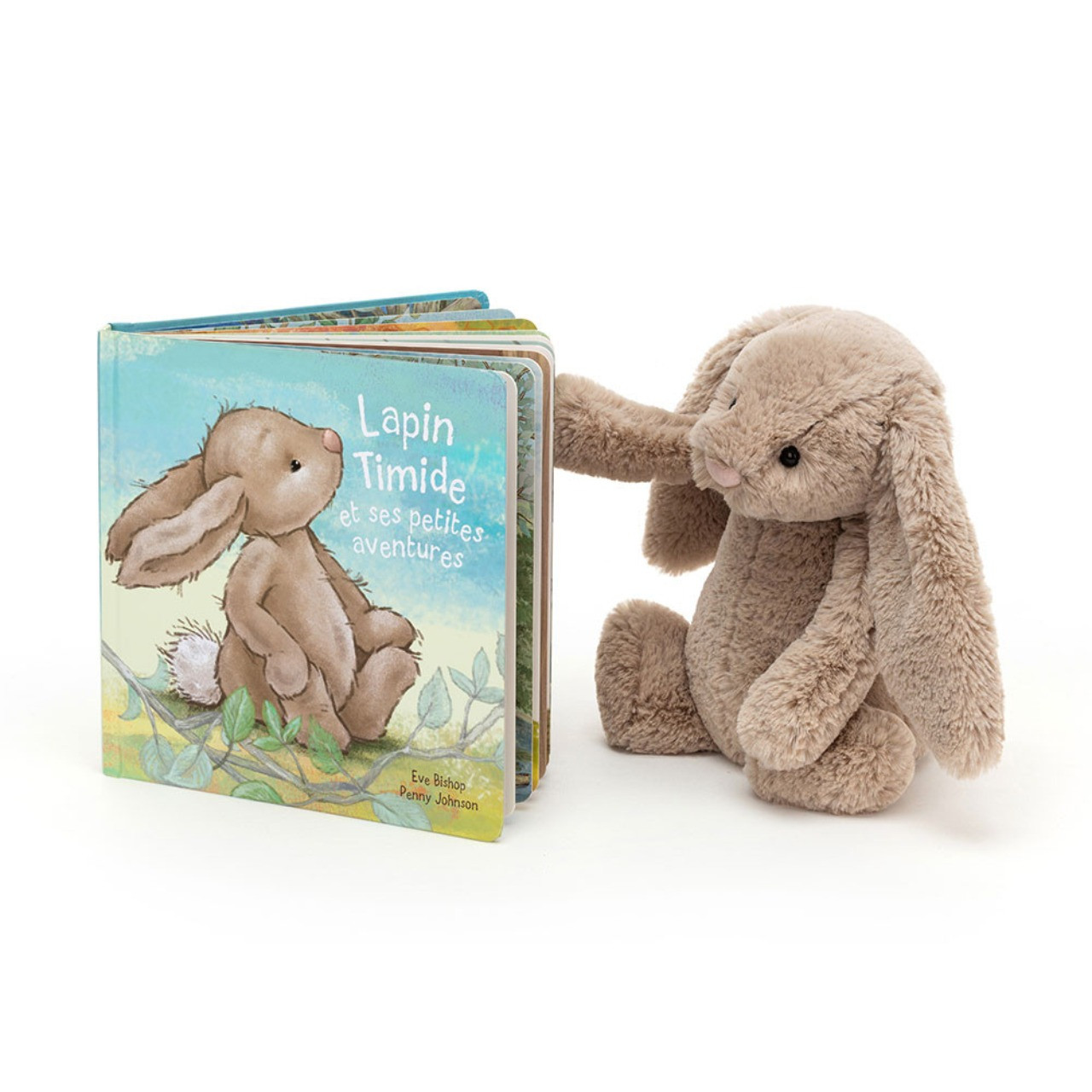 Image of Lapin Timide Et Ses Petites Aventures And Bashful Beige Bunny Medium variant 1